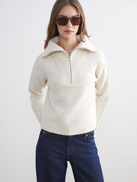 LCW Modest SVETLO BEŽ Džemper  Žena - W5JT83Z8-FEX