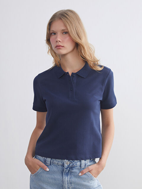 XSIDE Polo Yaka Kadın Tişört - W5JU21Z8-90F