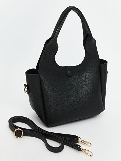 LCW ACCESSORIES Deri Görünümlü Kadın El Çantası - W5JV85Z8-RQL