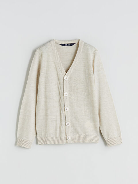 LCW ECO Boy BEIGE Cardigan - W5JY05Z4-L8Q