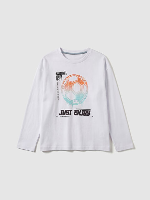 LCW ECO تیشێرت سپی کوڕ - W5JY45Z4-Q6K