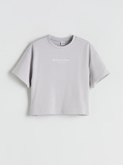 LCW Kids London Baskılı Kız Çocuk Tişört - W5JY81Z4-G0Z