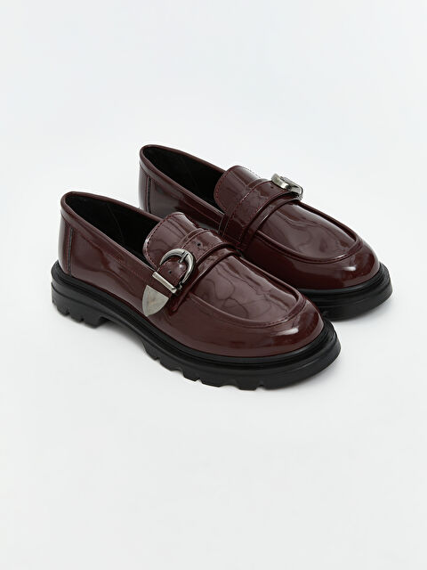 LCW STEPS Deri Görünümlü Kadın Loafer Ayakkabı - W5K020Z8-D6R