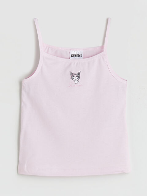 LCW Kids Kuromi Baskılı Kız Çocuk Atlet - W5K219Z1-G7R