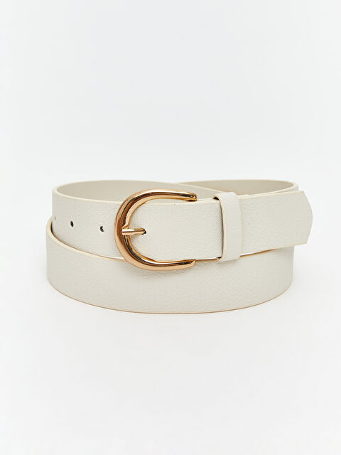 LCW ACCESSORIES Deri Görünümlü Kadın Kemer - W5K403Z8-CR8