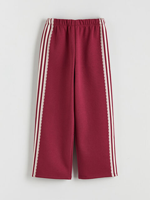 LCW Kids Beli Lastikli Çizgili Kız Çocuk Eşofman Alt - W5K417Z1-HFC