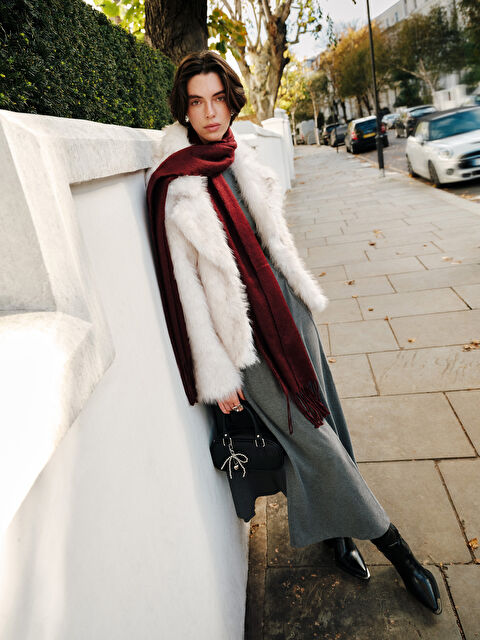 LCW Modest Bisiklet Yaka A Kesim Elbise - W5K441Z8-ZXC