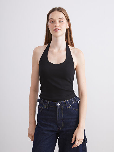 XSIDE Halter Yaka Fitilli Kadın Atlet - W5K497Z8-CVL