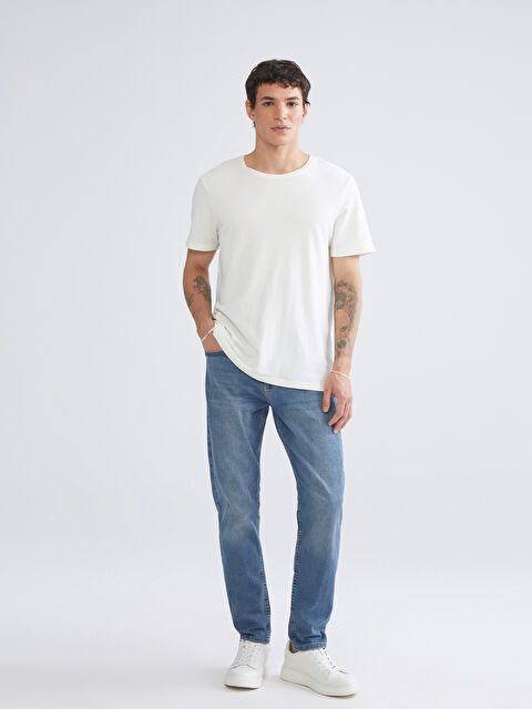 LCW Jeans 730 Havuç Kalıp Erkek Jean Pantolon - W5K621Z8-H45