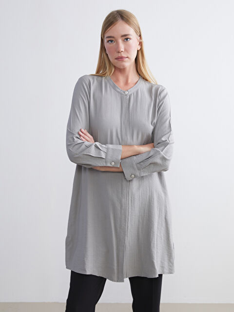 LCW Grace Hakim Yaka Kadın Gömlek Tunik - W5K664Z8-CSW