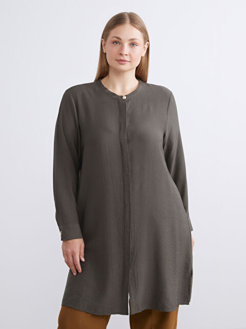 LCW Grace Hakim Yaka Kadın Gömlek Tunik - W5K664Z8-HEJ