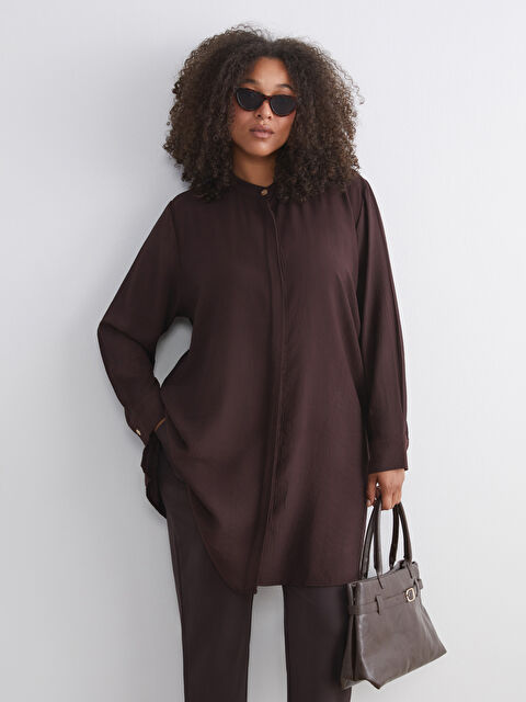 LCW Grace Hakim Yaka Kadın Gömlek Tunik - W5K664Z8-HSK