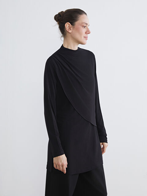 LCWAIKIKI Basic Dik Yaka Kadın Tunik - W5K781Z8-CVL
