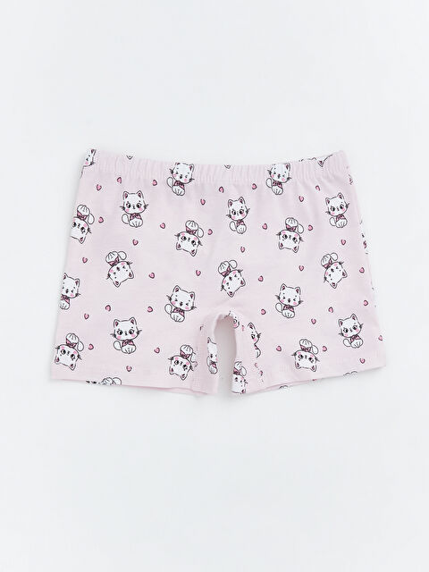 LCW Kids Kedi Baskılı Kız Çocuk Boxer - W5K797Z1-LT4