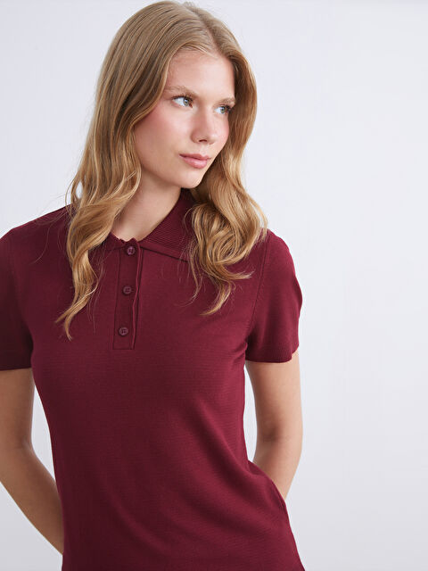 XSIDE Polo Yaka Kadın Triko Kazak - W5K990Z8-D5Z