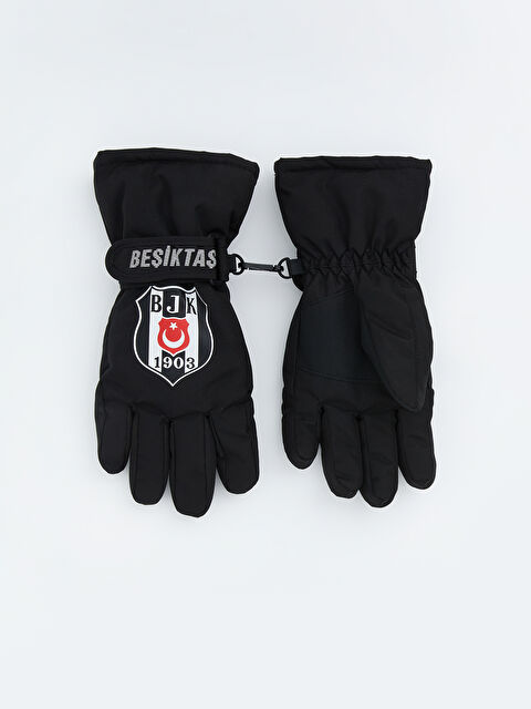 LCW ACCESSORIES Beşiktaş Baskılı Kilit Detaylı Erkek Çocuk Kar Eldiveni - W5KC13Z4-CVL