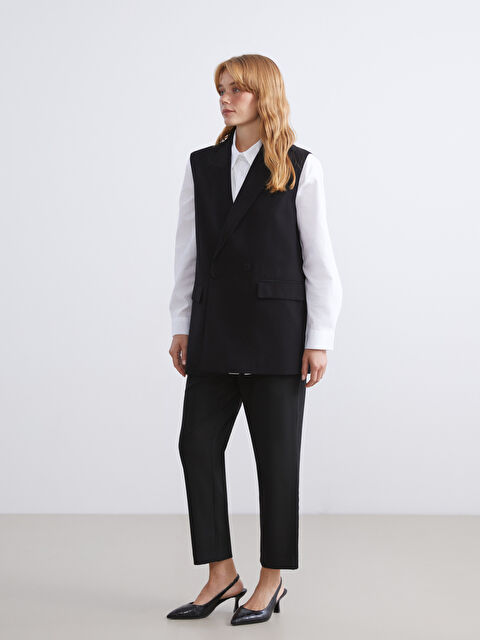 LCW Modest Beli Lastikli Havuç Kesim Kadın Pantolon - W5KD01Z8-CVL