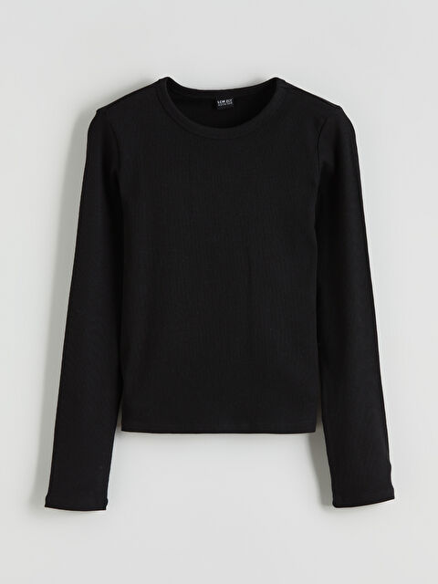 LCW ECO Girl BLACK T-Shirt - W5KE89Z4-CVL