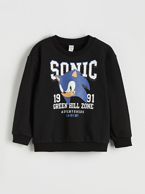 LCW Kids Boy BLACK Sweatshirt - W5KI60Z1-CVL