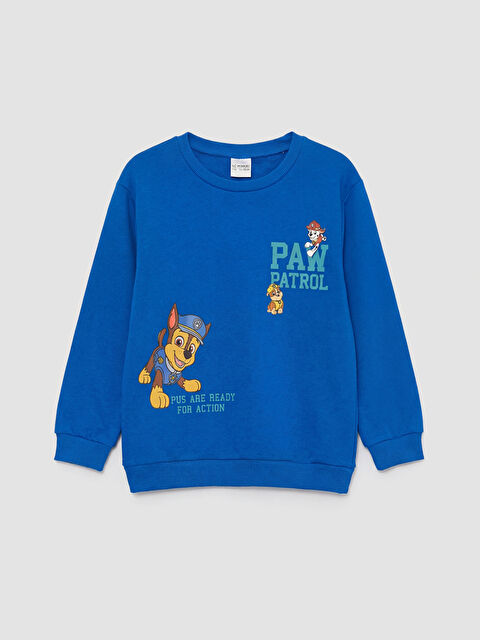 LCW Kids Boy PETROL Sweatshirt - W5KI65Z1-R4R
