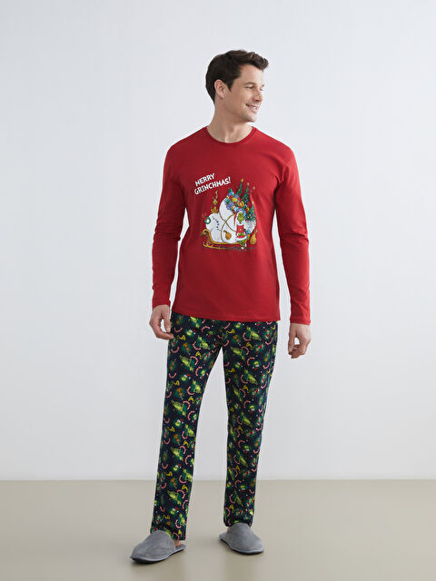 LC WAIKIKI Man GREEN Pyjama Set - W5KJ61Z8-LRR