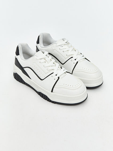 LCW STEPS Deri Görünümlü Kadın Spor Ayakkabı - W5KJ90Z8-VMV