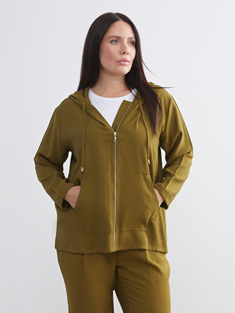 LCWAIKIKI Classic Hooded Women's Cardigan - W5KM25Z8-HBT