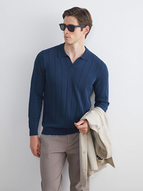 SOUTHBLUE Polo Yaka Erkek Triko Kazak - W5KN38Z8-CS6