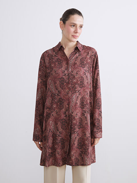 LCW Grace Desenli Kadın Gömlek Tunik - W5KN44Z8-LQY