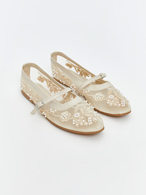 LCW STEPS Taş Detaylı Kadın Babet Ayakkabı - W5KP05Z8-EYM