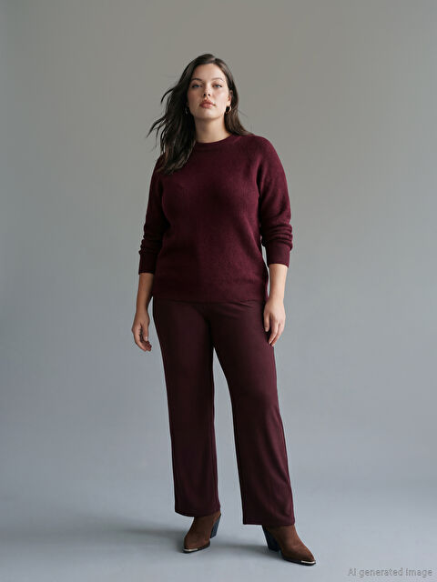 LCWAIKIKI Basic Standart Fit Simli Kadın Pantolon - W5KQ67Z8-HQT