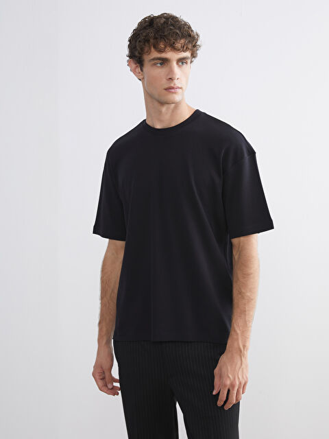 LCW Vision Bisiklet Yaka Erkek Tişört - W5KR41Z8-CVL