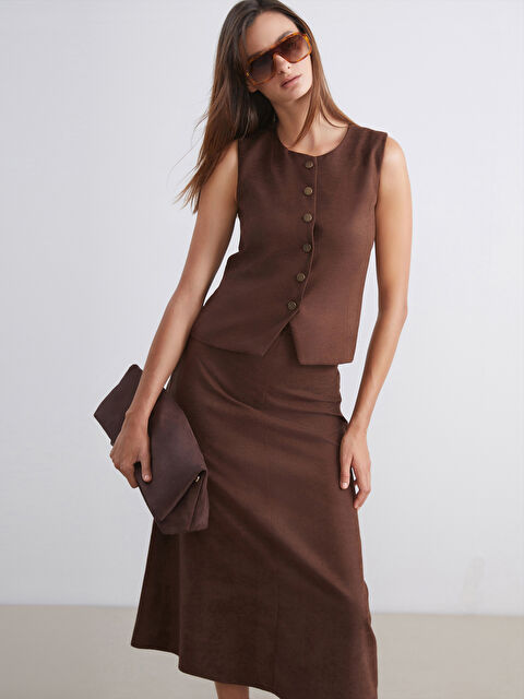 Soulife Bisiklet Yaka Kadın Yelek - W5KR78Z8-J0W