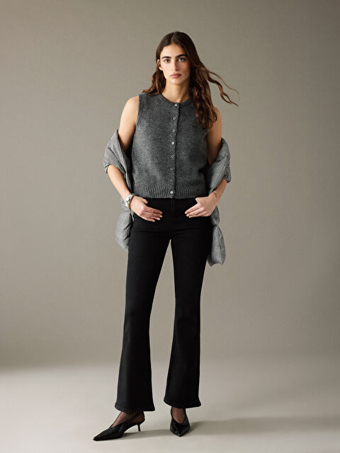 LCW Jeans Flare Kadın Jean Pantolon - W5KT81Z8-327