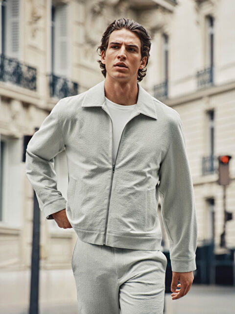 LCW Vision Standart Kalıp Gömlek Yaka Erkek Mont - W5KV37Z8-S0L