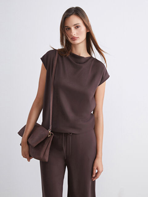 Soulife Dökümlü Yaka Bluz - W5L052Z8-J0W