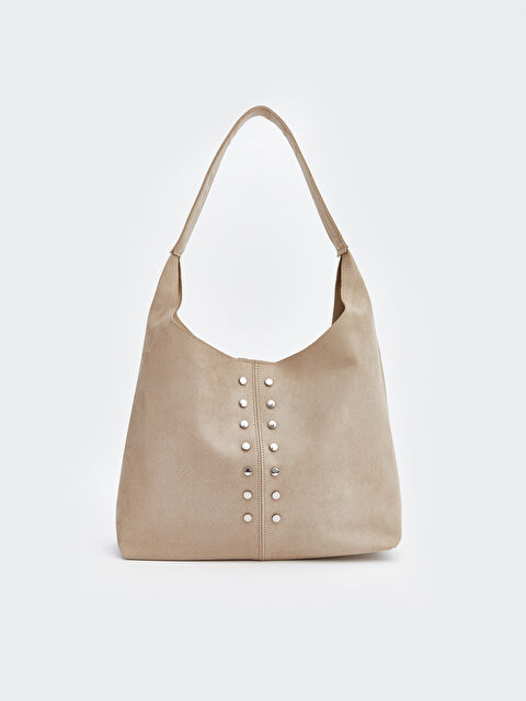 LCW ACCESSORIES Süet Görünümlü Kadın Omuz Çantası - W5L095Z8-EHW