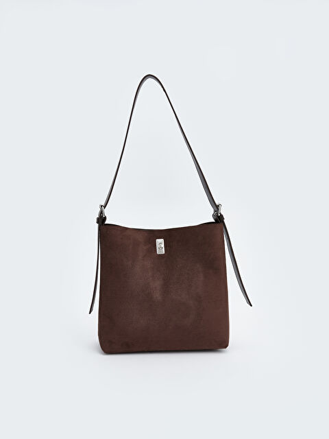 LCW ACCESSORIES Süet Görünümlü Kadın Omuz Çantası - W5L111Z8-HKQ