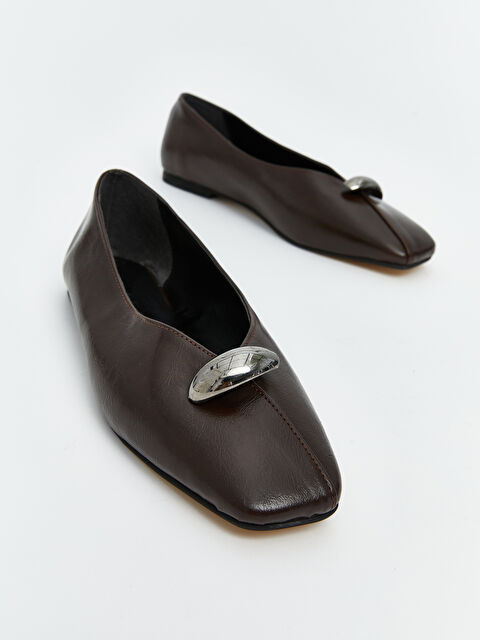 KOOR Deri Görünümlü Kadın Babet - W5L191Z8-HSK