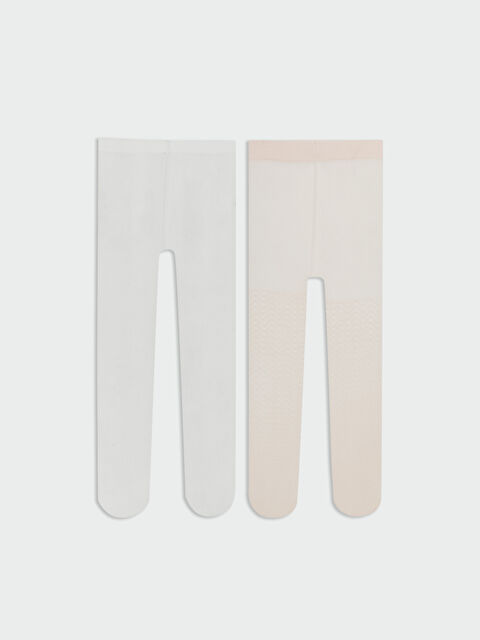 LCW ECO Kız Çocuk Külotlu Çorap 2'li - W5L266Z1-FDL