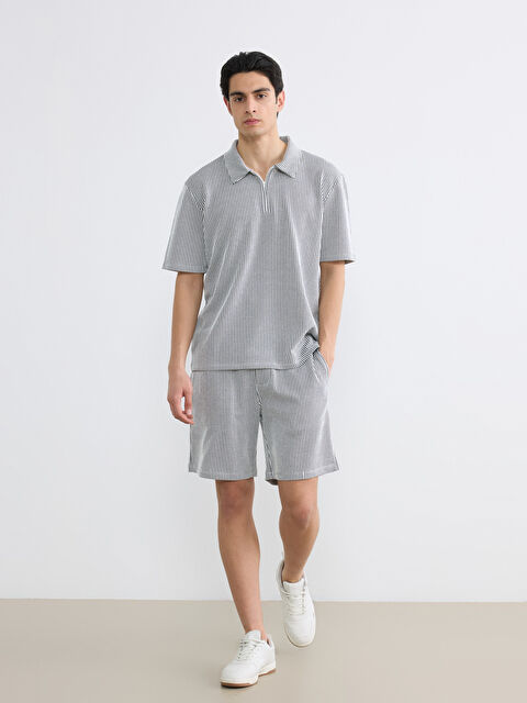 LCW Vision Standart Kalıp Çizgili Erkek Şort - W5L311Z8-LEG