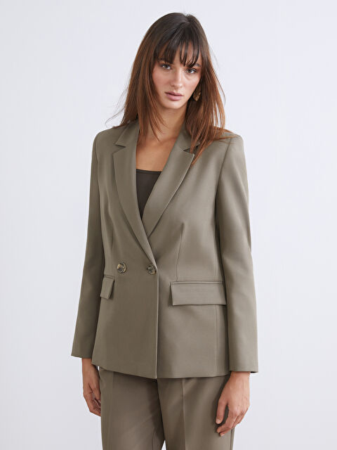 LCW Vision Kadın Krep Blazer Ceket - W5L401Z8-D1G