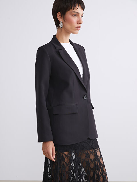 LCW Vision Krep Kadın Blazer Ceket - W5L402Z8-CVL