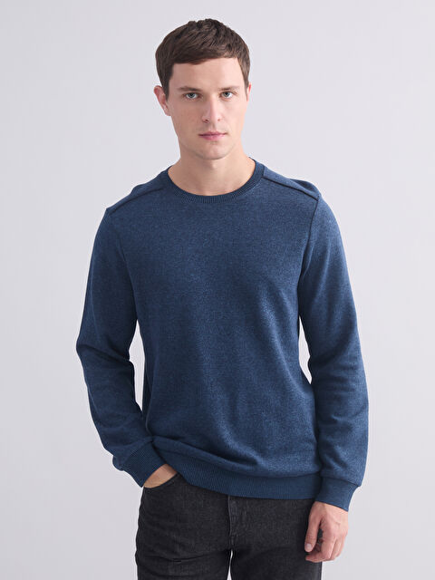 LCWAIKIKI Classic მრგვალი საყელო მამაკაცის სპორტული ზედა - W5L713Z8-D2R