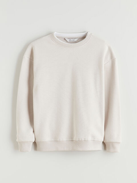 LCW Vision Bisiklet Yaka Erkek Çocuk Sweatshirt - W5L759Z4-J0B