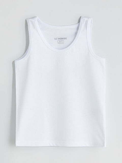 LCW Kids Bisiklet Yaka Basic Erkek Çocuk Atlet - W5LE84Z1-Q6K