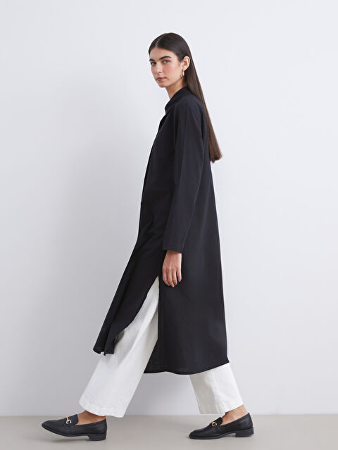 LCW Modest Loose Fit Kadın Gömlek Tunik - W5LF24Z8-CVL