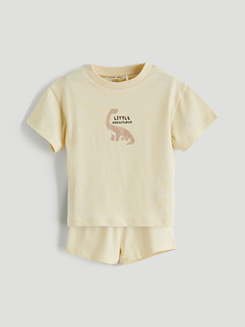 LCW baby Majica i šorts za bebe dečake sa okruglim izrezom - 2 pakovanja - W5LG27Z1-FRX