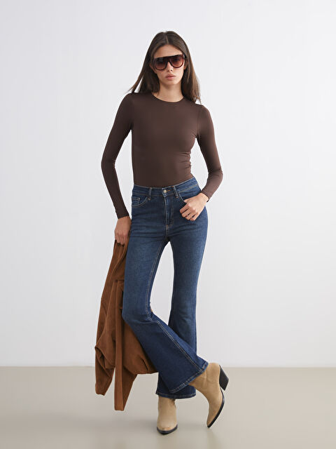 LCW Jeans Flare Kadın Jean Pantolon - W5LI33Z8-309