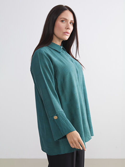 LCWAIKIKI Classic Desenli Kadın Gömlek Tunik - W5LK15Z8-MKD